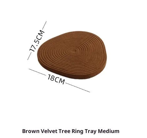 Flannel tree wheel jewellery display stand with rotating design, small size 12x11.5cm, black colour