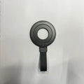 Portable magnetic wrist strap round silicone bracket phone holder in black on a wrist