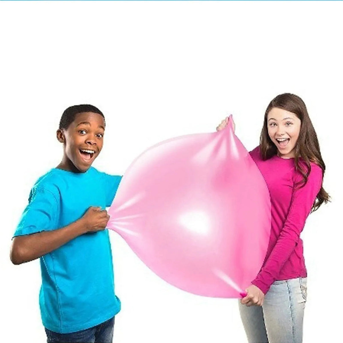 Inflatable TPR bouncy ball children's toy in pink, yellow, green, and blue, sizes 40cm to 120cm