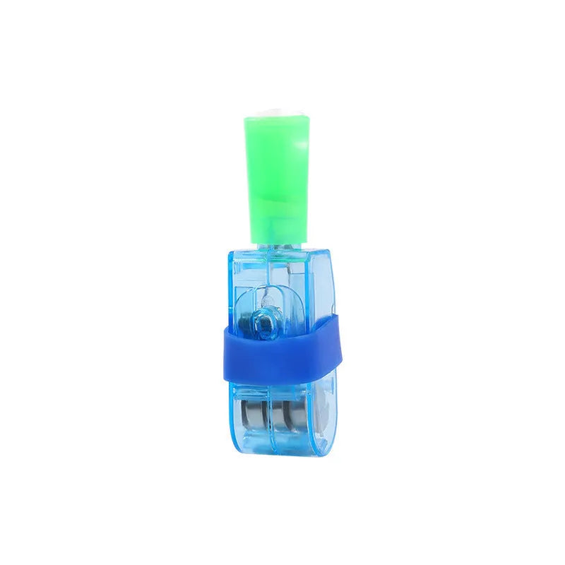 Cartoon finger projection lamp luminous toy in mixed hair colour, plastic finger light for kids aged 7-14, 10pcs pack