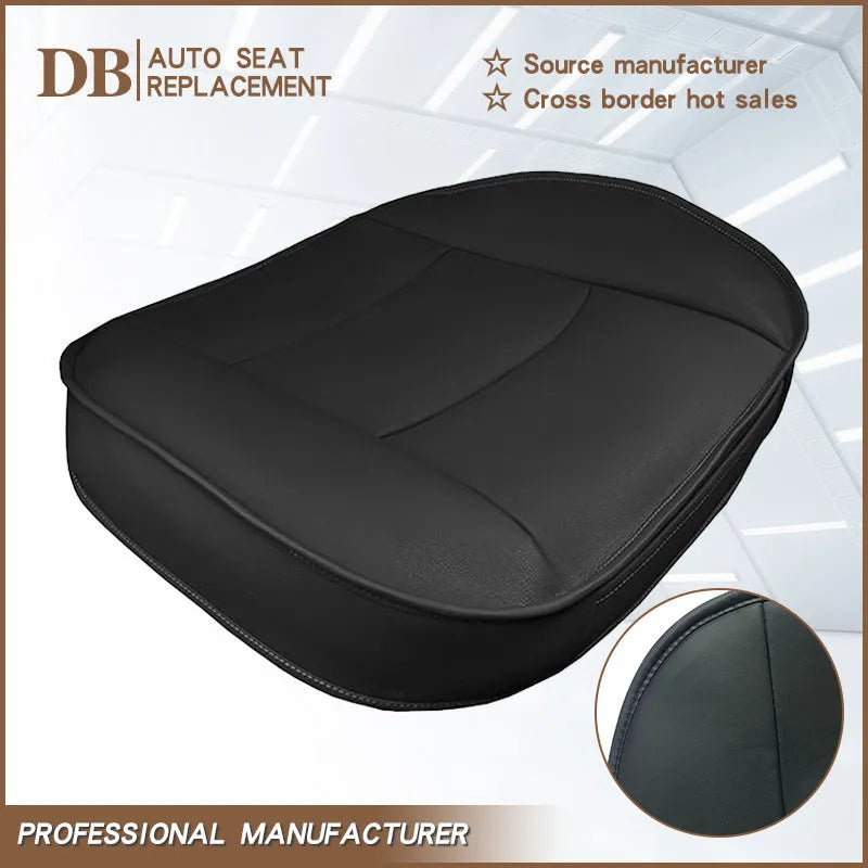 PU leather car seat cover for four-door SUV in black beige gray