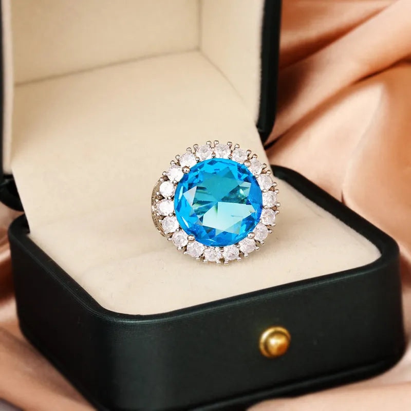 Italian court retro hollow women's ring KYRA0406 colour brass steel construction