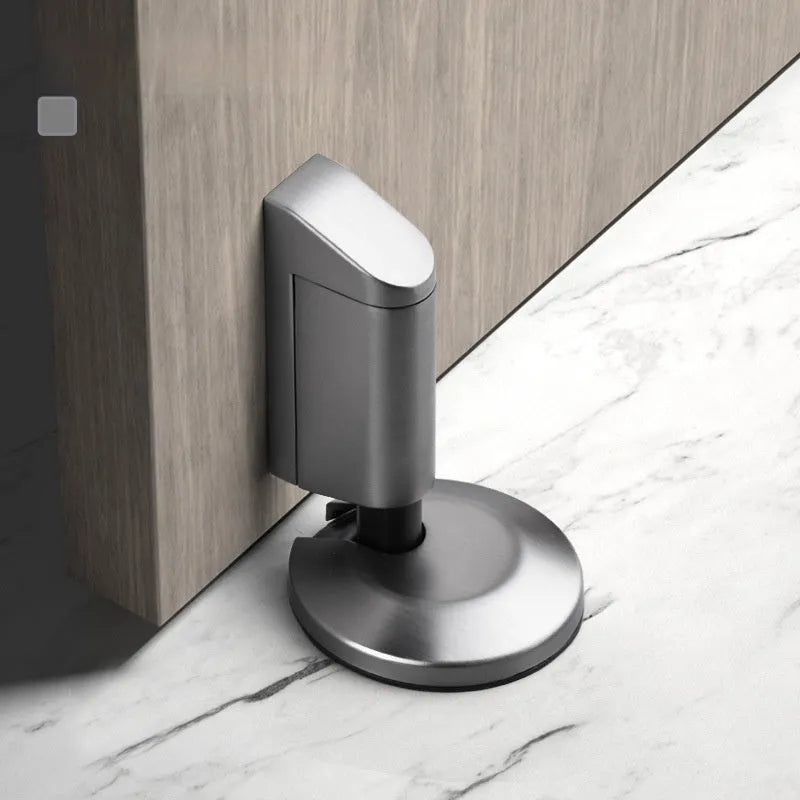 Zinc alloy invisible door stopper in six colour options for modern bedrooms