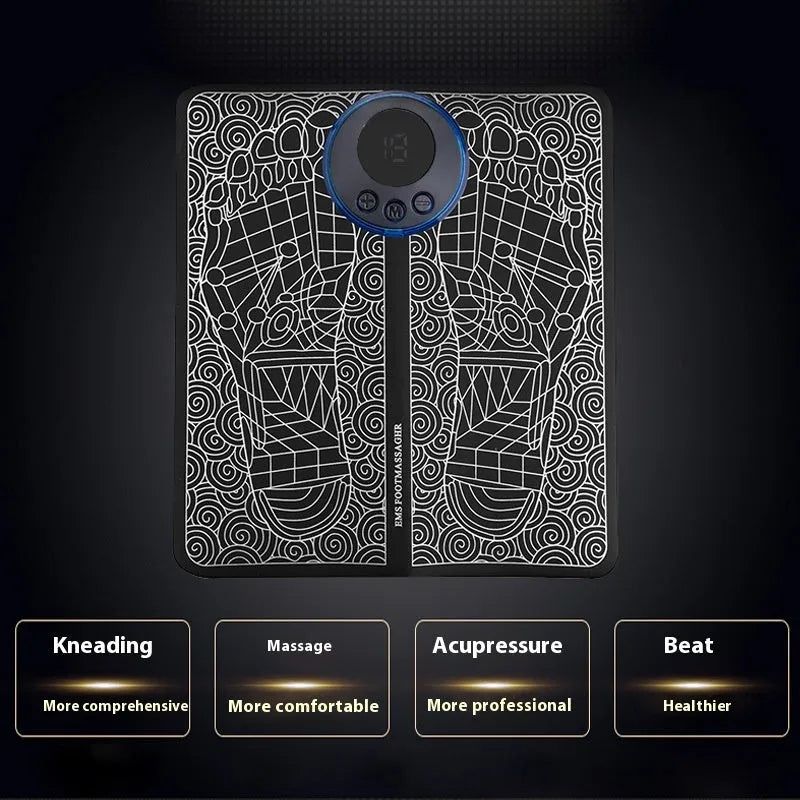 English style leather foot massage cushions with wireless remote control and LCD display