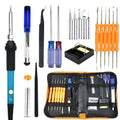 Adjustable temperature soldering iron pen tool kit 60W ceramic core 200-550°C pointed tip