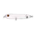 Transparent 9.5cm long ABS plastic blank fishing lure body with moulded eye holes