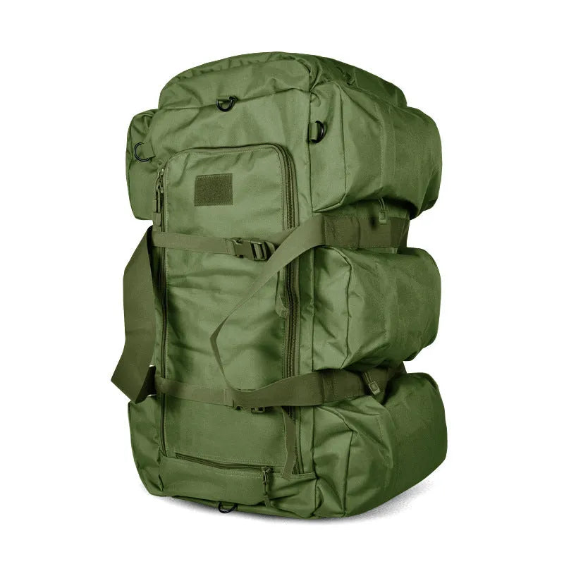 Outdoor sports multifunctional mountaineering tactical backpack in camouflage pattern, made from Oxford cloth