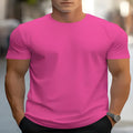 Men's loose fit printed t-shirt with short sleeves and round neck in picture colour