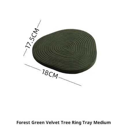 Flannel tree wheel jewellery display stand with rotating design, small size 12x11.5cm, black colour