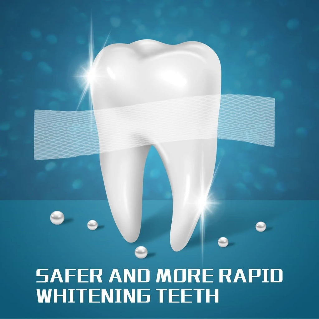 Teeth whitening strips flexible film for home use with 21 pairs