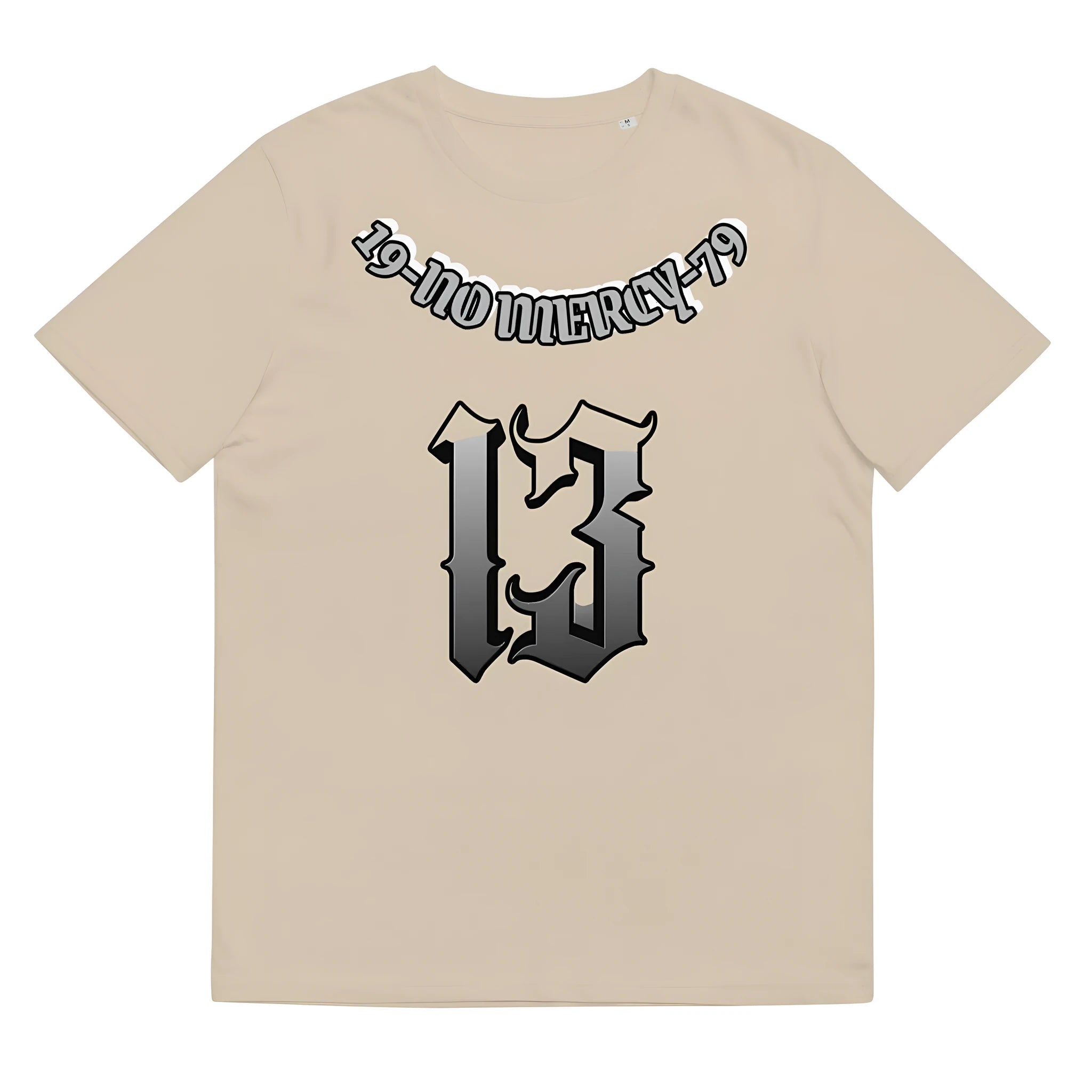 Loose fit cotton summer t-shirt with short sleeves and round neck in grey colour