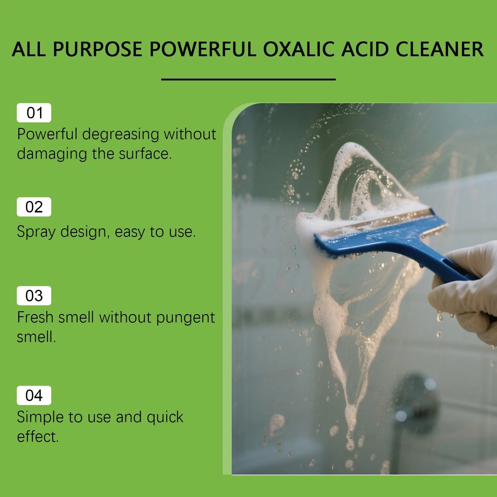 200ml multi-functional grease cleaning spray in white bottle with spray trigger, 5.5cm diameter