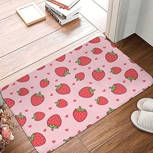 Personalised flannel floor mat in a square shape with a choice of coastal or animal prints.