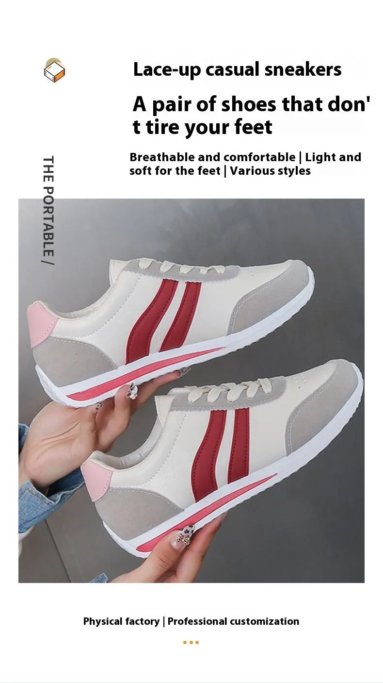Blue lace-up leisure sneaker with low top design and round toe on rubber sole