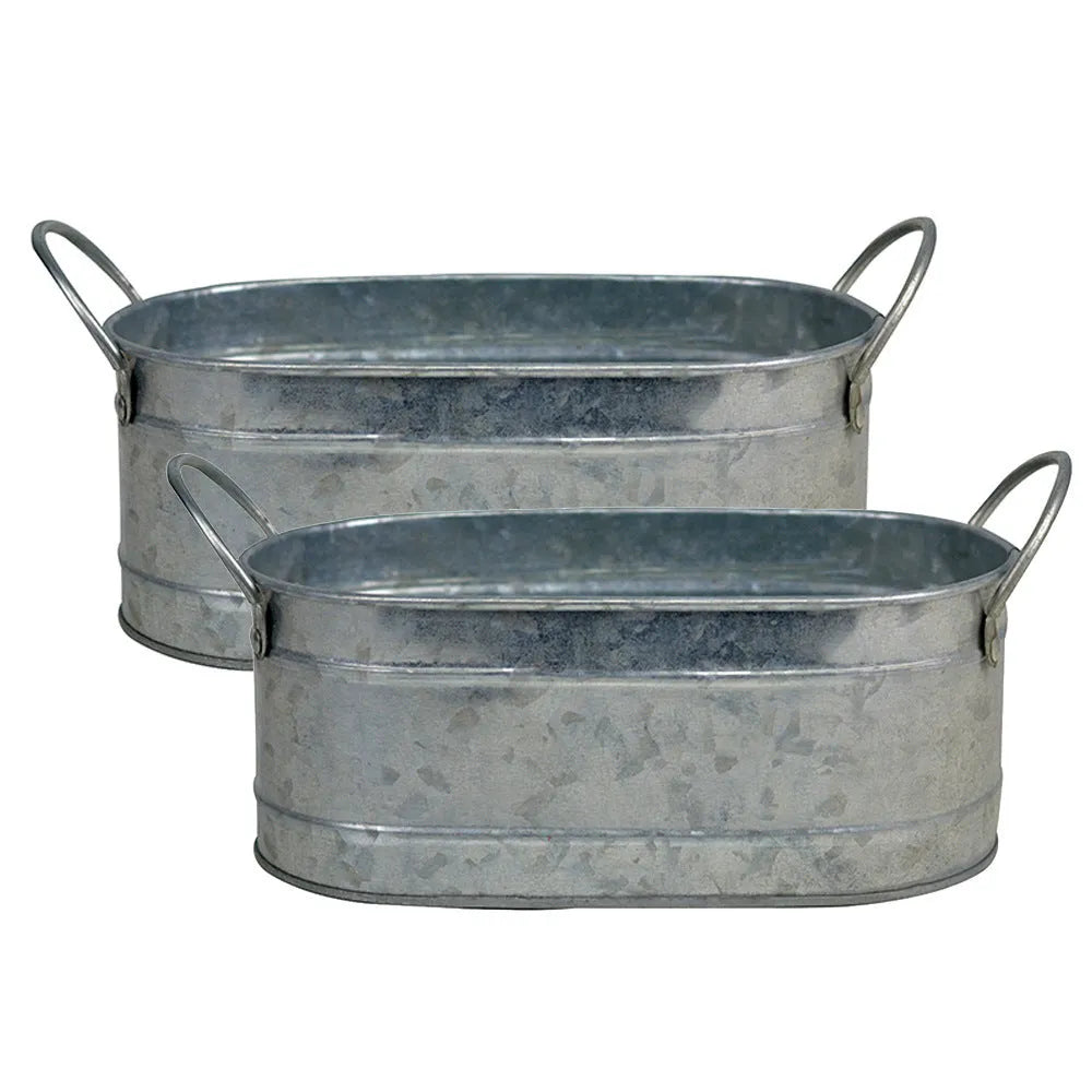 Iron desktop succulent flowerpot with drainage holes for small indoor plants