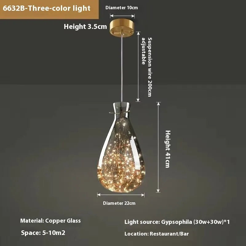 Modern white glass chandelier with adjustable suspension cord and remote control
