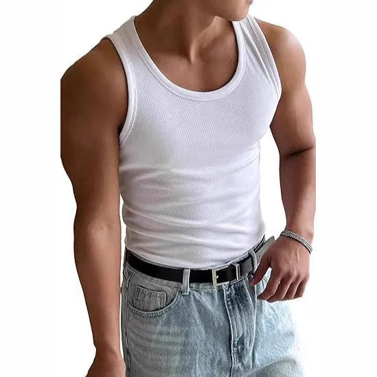 Men's slim-fit workout t-shirt in black colour with wool lining for gym training