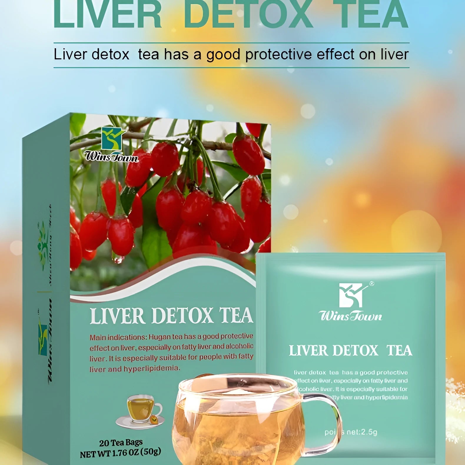 Herbal substitutional tea in 50g packaging with medicine-food homology ingredients