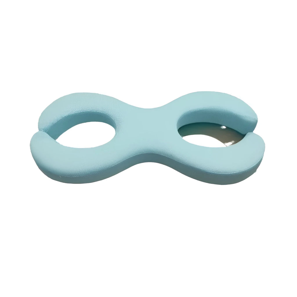 Blue cylindrical memory foam cervical pillow for neck support in 6cm and 9cm thickness options