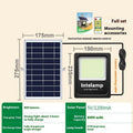 Solar powered LED outdoor light with waterproof IP65 rating for courtyard installation