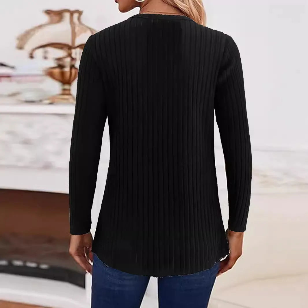 Men's grey green button-front V-neck knitted sweater on a hanger.