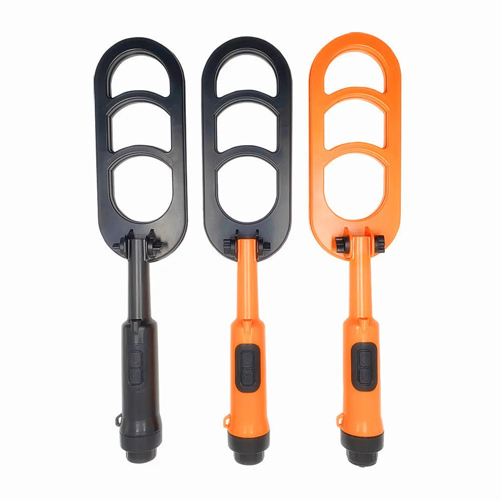 SHRXY Diving Q20 waterproof metal detector folded with retractable handle in black and orange