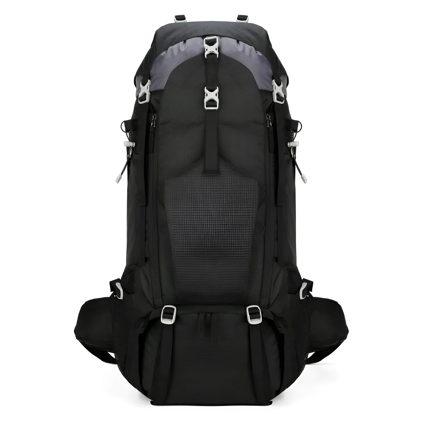 70L ultra light waterproof hiking backpack in black for men and women camping