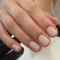 Plastic nail art set in solid colour MY119 for women, showing complete decorative components for a cute manicure style.