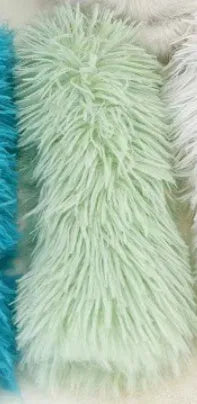 Soft plush cat toy pillow for stress relief in green, white, blue, and pink colours.