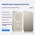 Magnetic wireless power bank Magsafe 10000mAh PVC shell in Titanium Black and Titanium Gold