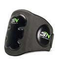 Dark grey Sanda boxing chest protection target for waist training drills.