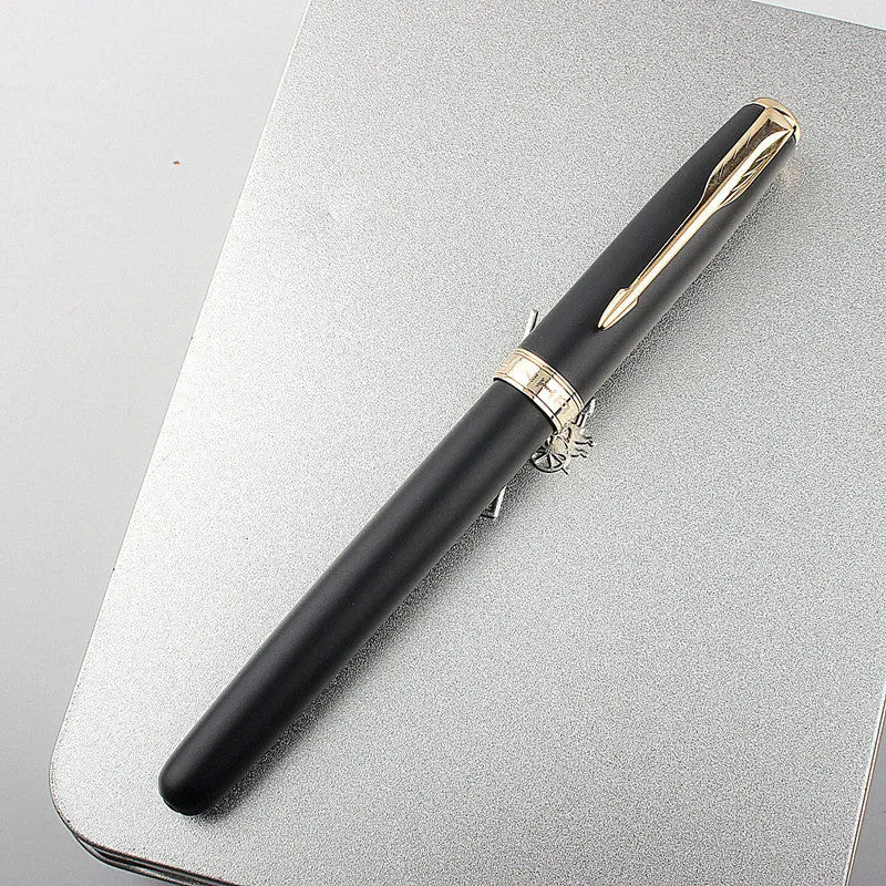 Stainless steel ballpoint pen with 0.5mm tip in various colour options