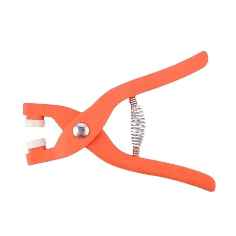 Stainless steel no-sew clothing button kit with pliers for children's garments