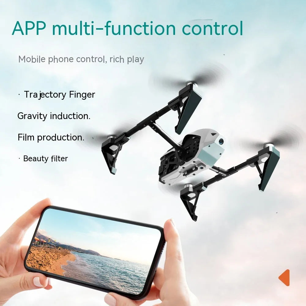 Alloy KS66 UAV drone with remote control and accessories including spare propellers and storage bag
