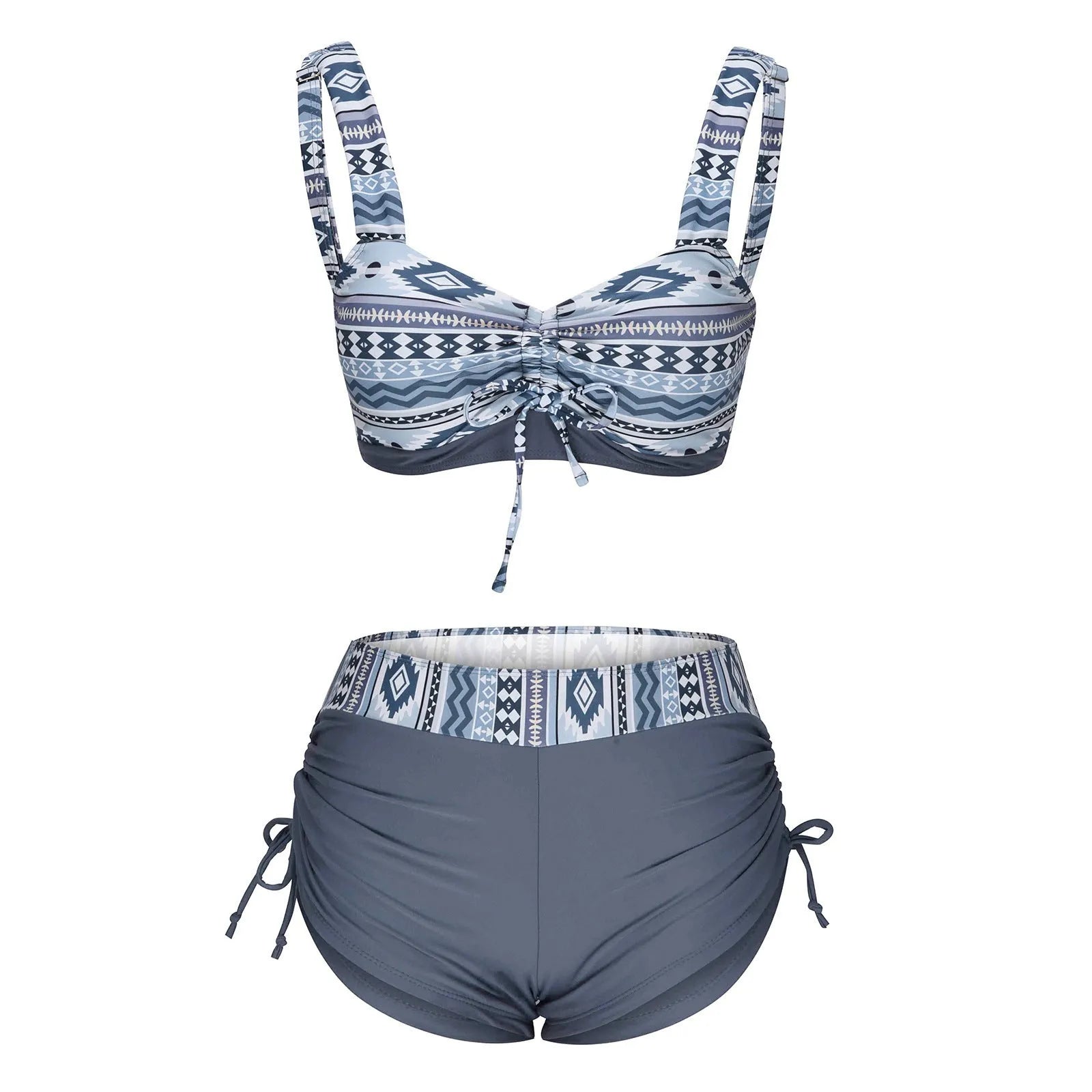 Women's bikini split swimsuit without steel belt or chest pad in picture colour