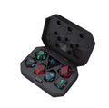 Seven-piece LED electronic dice set in plastic for board games and party games