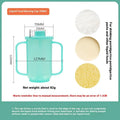Adult bedside drinking cup with lid and handle, shown in various styles including an oblique mouth choke-proof design.