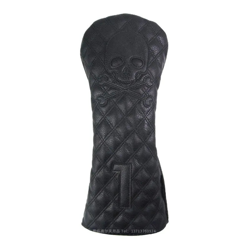 Black and white waterproof protective cover for golf club wooden poles