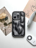 Silicone phone case with meteorite pattern, electroplated finish, for iPhone 11 to 15 Pro Max in antique white, black or wine red