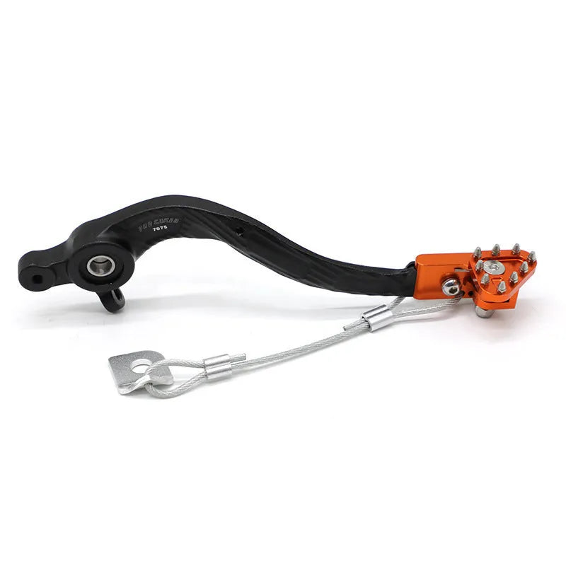Blue KTM02 aluminium roped brake pedal for off-road motorcycle modification