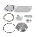 Silver aluminium alloy valve cover for automotive EGR cooler exhaust gas recirculation systems