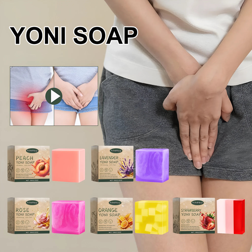 Gentle deep cleansing shower soap bar in lavender flavour, suitable for universal skin type, individually wrapped