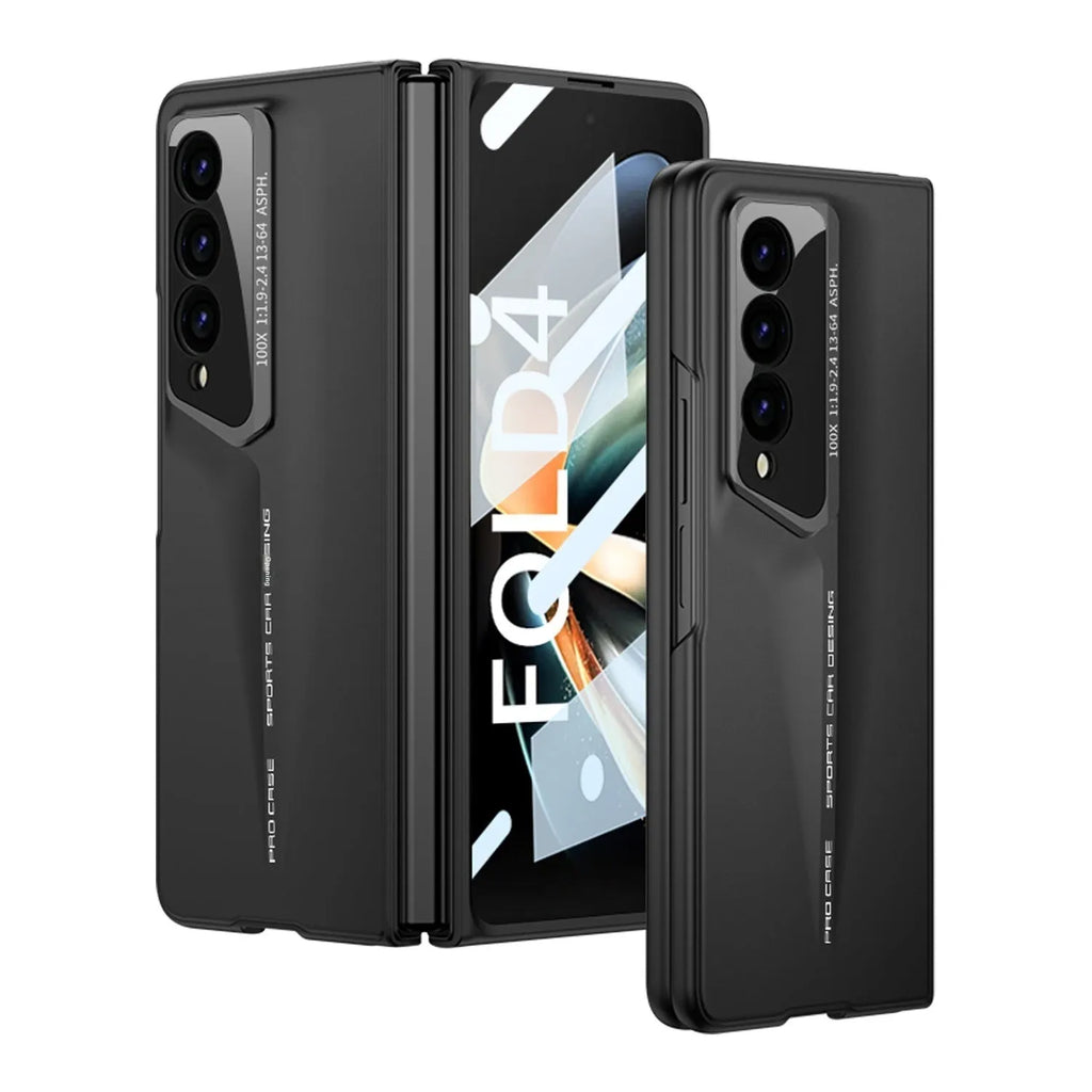 Zfol4 folding blade phone case hard case for Samsung Fold4 frosted PC anti-fall design black colour