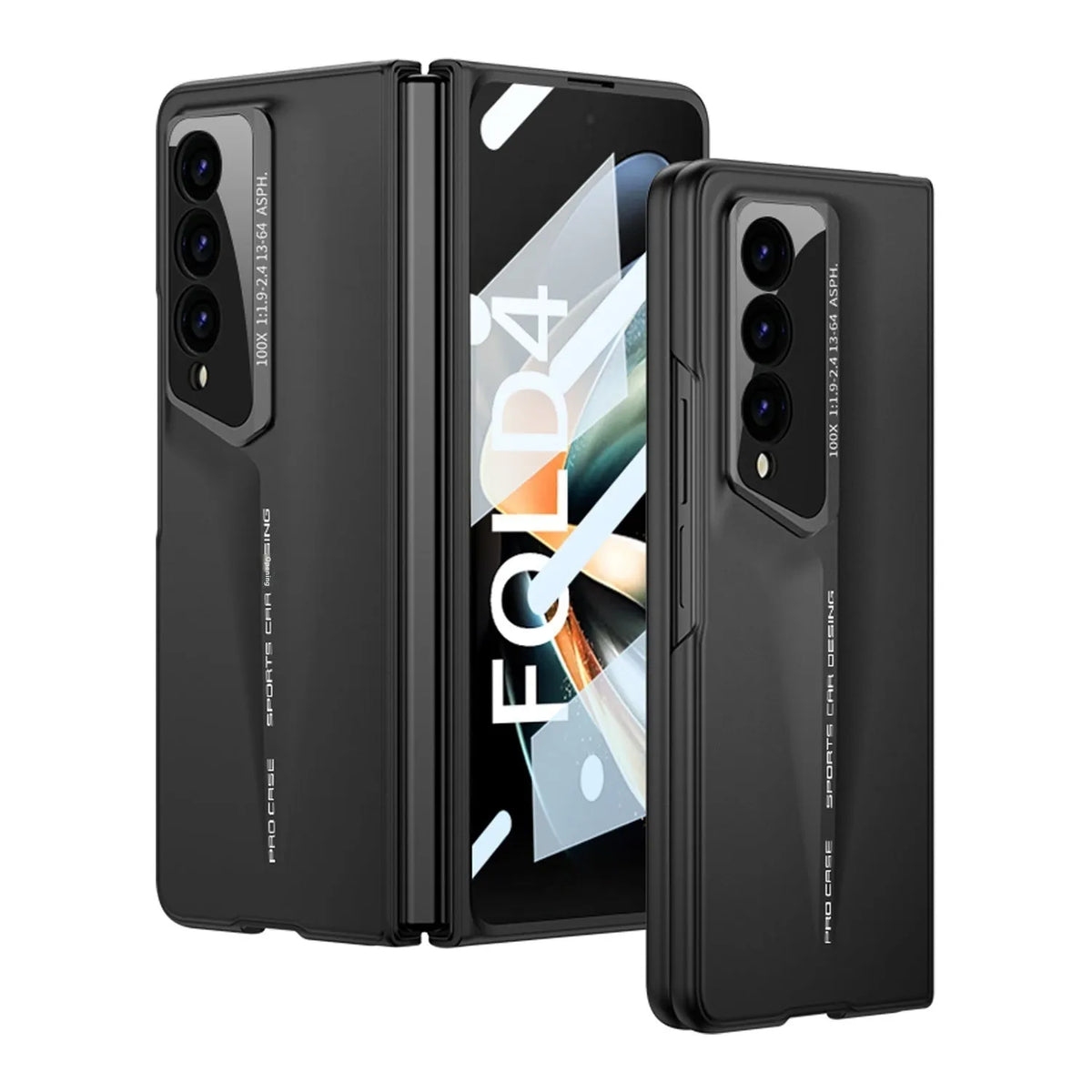 Zfol4 folding blade phone case hard case for Samsung Fold4 frosted PC anti-fall design black colour