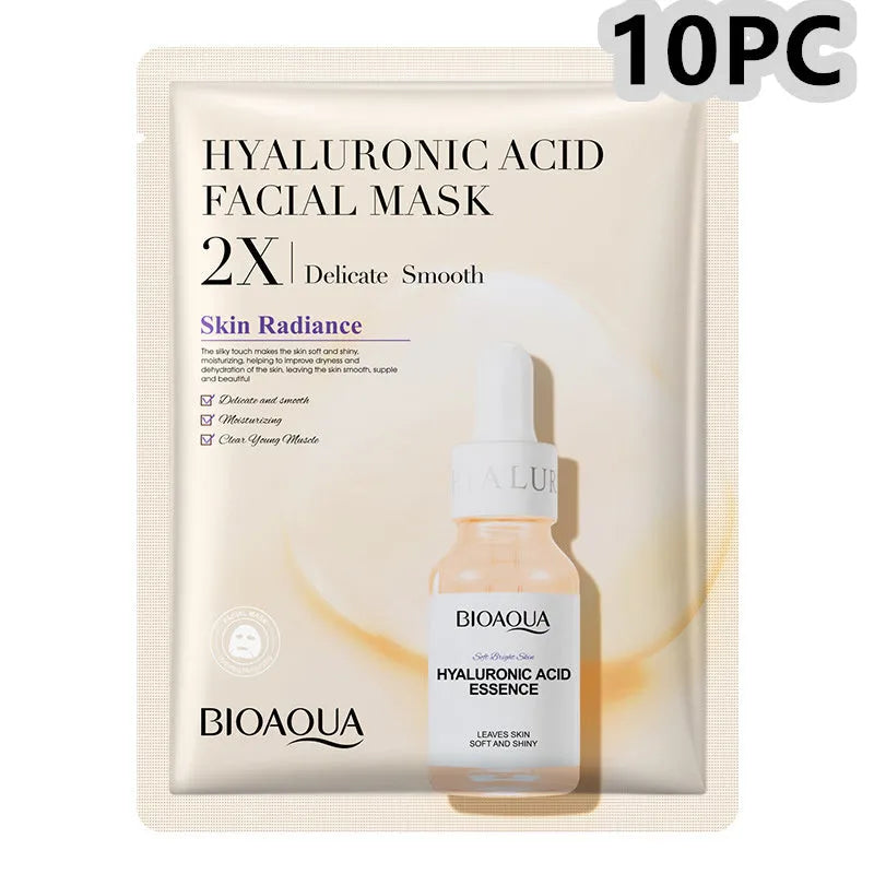 Collagen face mask sheet with hyaluronic acid gel formula in 30g pack