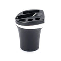 Black plastic electronic automobile ashtray charger with ABS fireproof material and bionic design