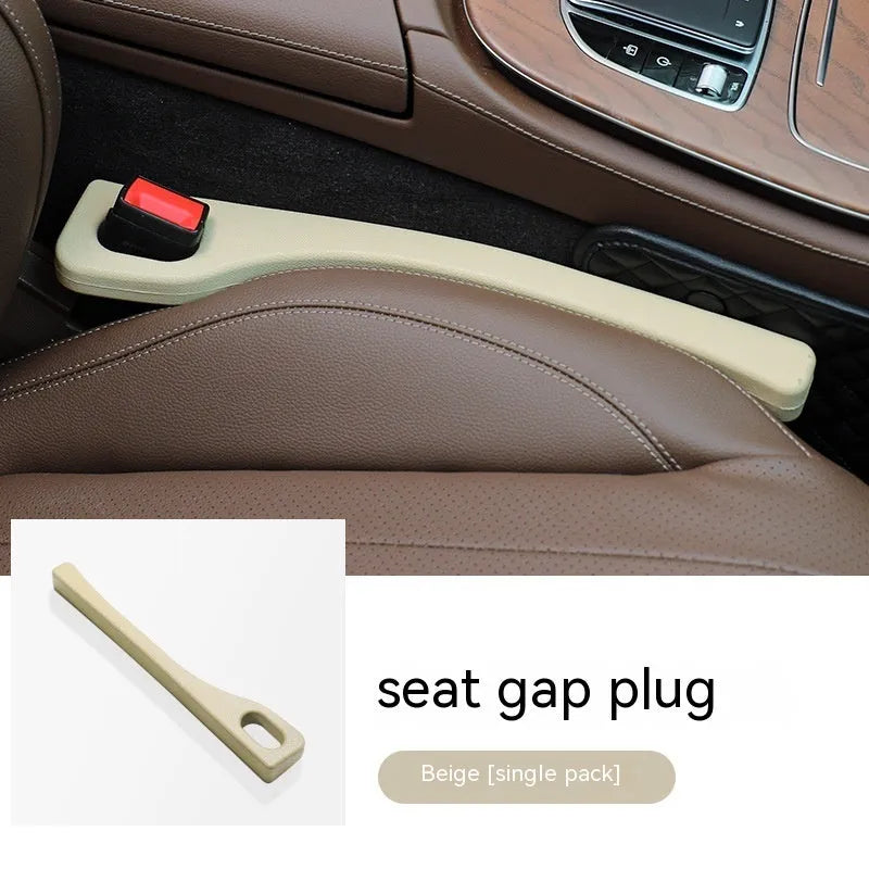 Polyurethane car seat gap strips preventing items falling between seats and centre console in various colours