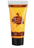 25ml tube of neon green gouache face and body paint with safe non-toxic label