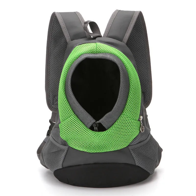 Breathable nylon pet backpack for small dogs and cats under 20 kg, available in seven colours and sizes L and S