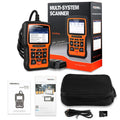 Foxwell NT510 orange black automotive diagnostic tool with OBD2 scanner and reset functions